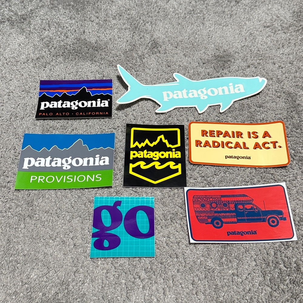 Lot of 7 Patagonia Stickers